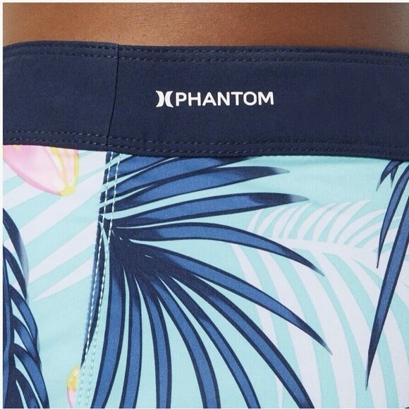 Men’s Hurley Phantom Classic 18" Boardshorts Stretch Aura Green Size 38 New - Picture 6 of 16
